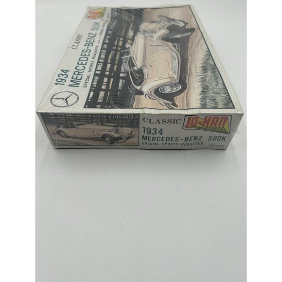 Jo-han 1934 Mercedes Benz 500k Classic Car Roadster Plastic Model Kit sealed - Picture 6 of 6